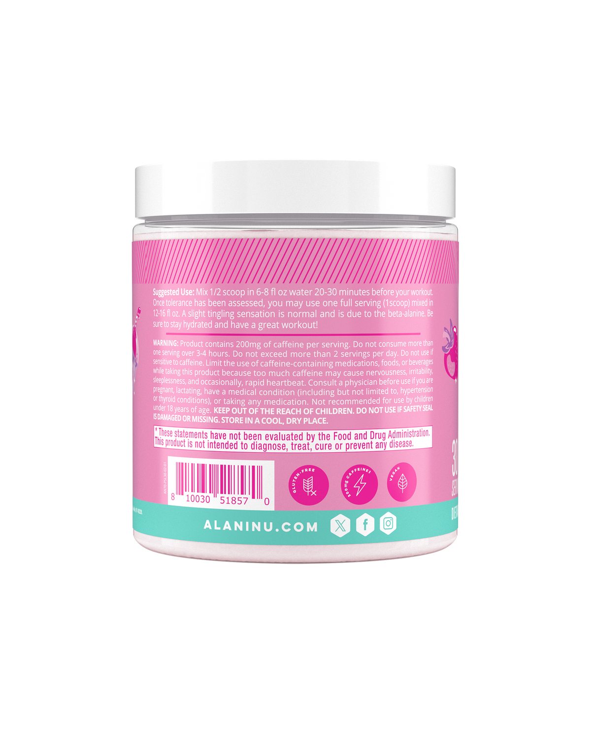 Alani Nu Pre-Workout - Pink Slush V7 - image 3