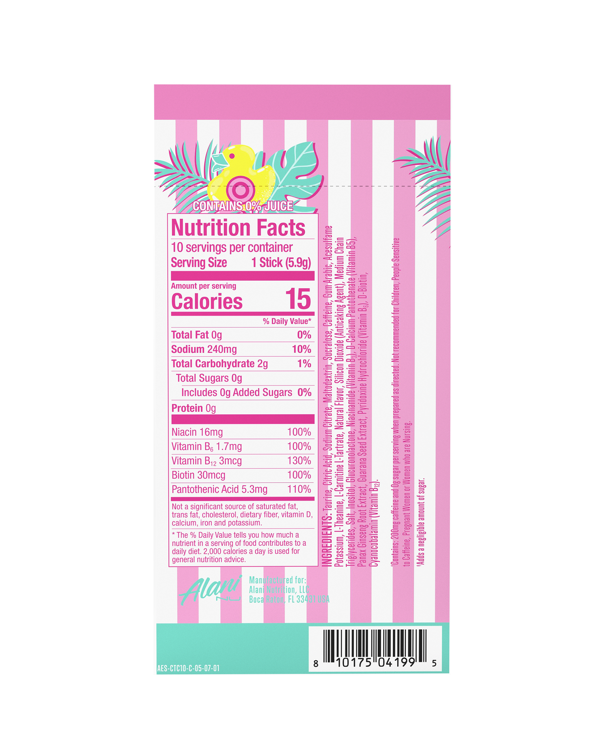 Alani Nu Energy Sticks - Cotton Candy H6 - image 3