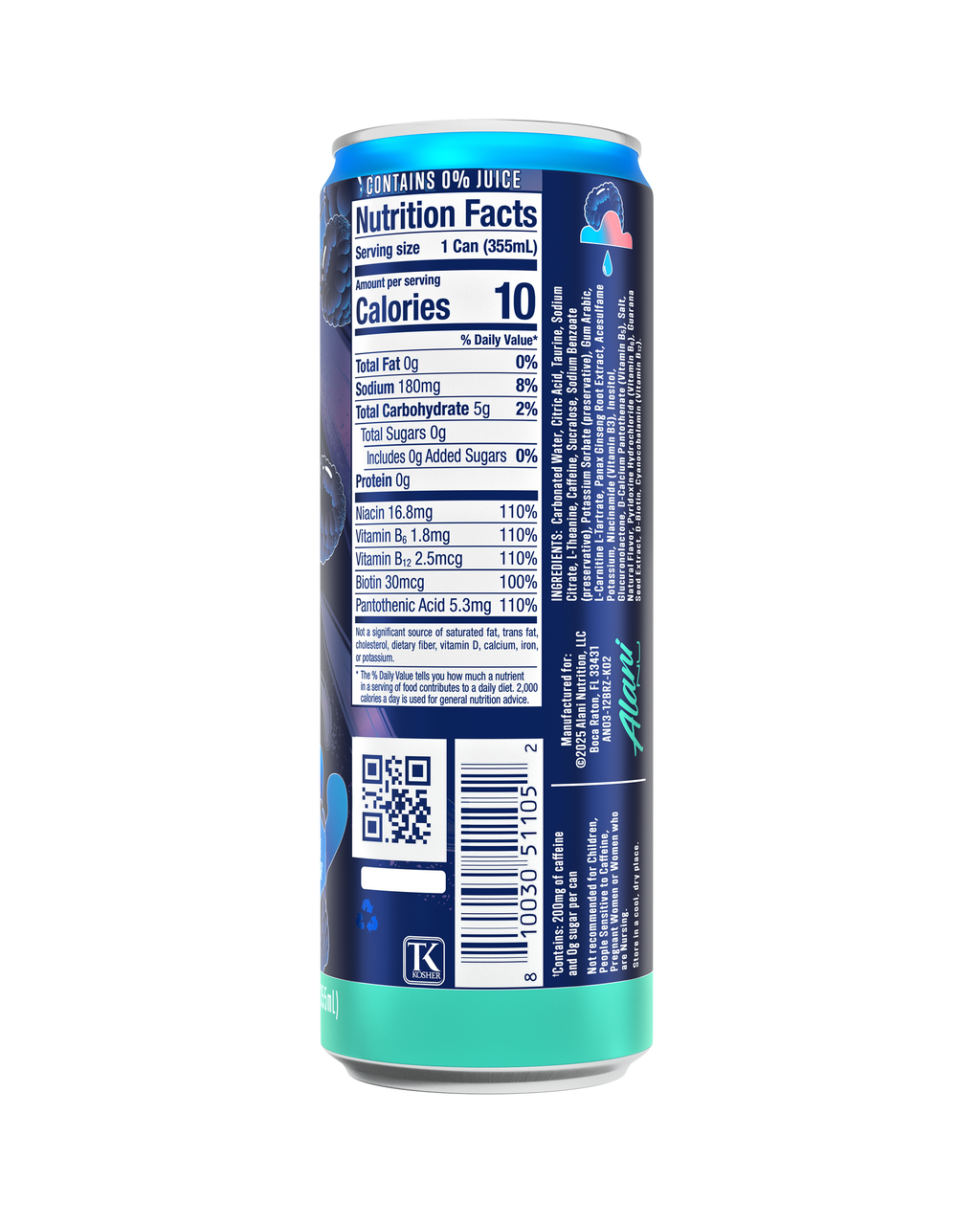 Alani Nu Energy Drink - Breezeberry O9 - image 3