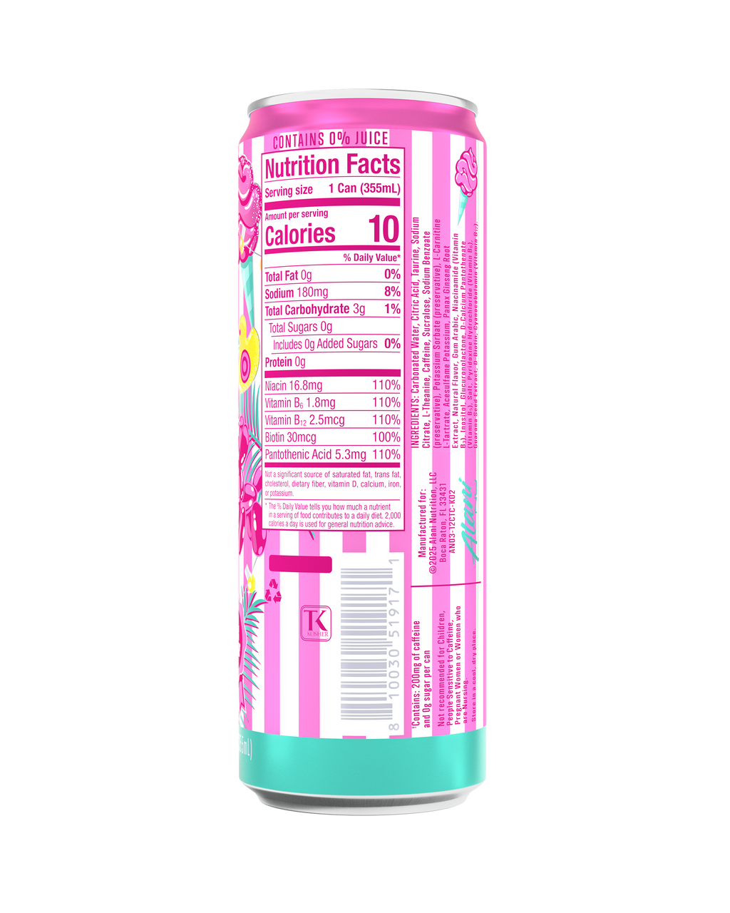 Alani Nu Energy Drink - Cotton Candy P1 - image 3
