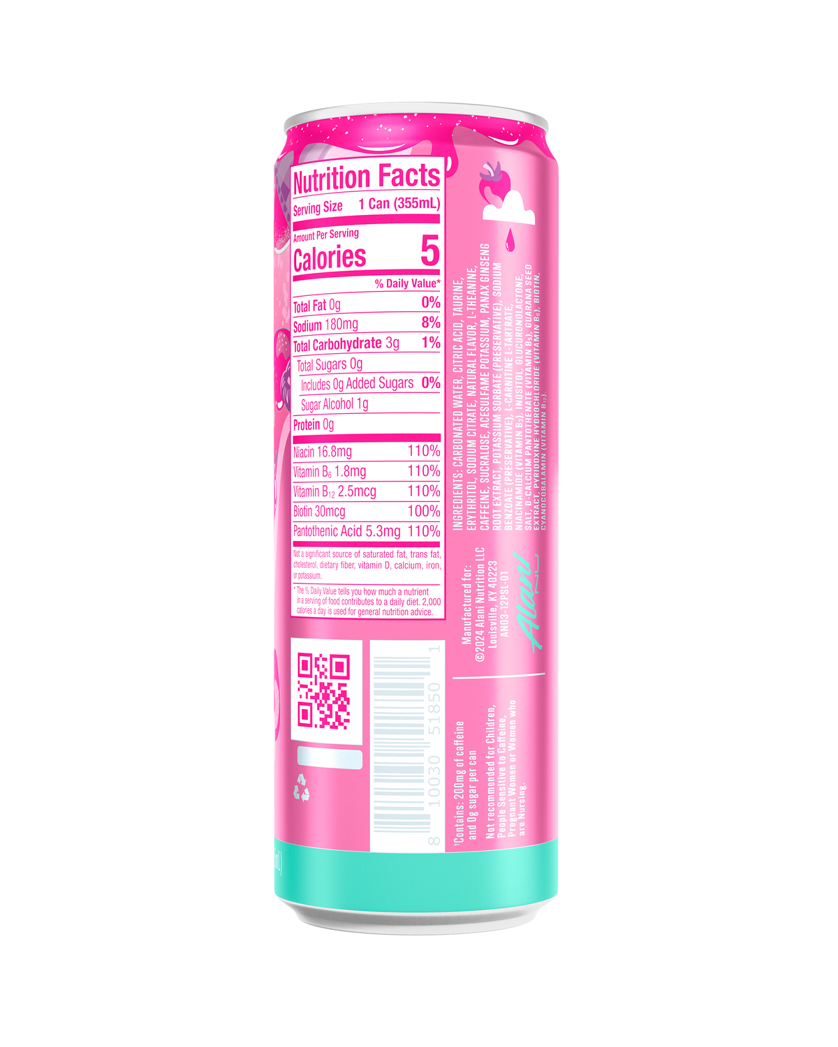 Alani Nu Energy Drink - Pink Slush D8 - image 3
