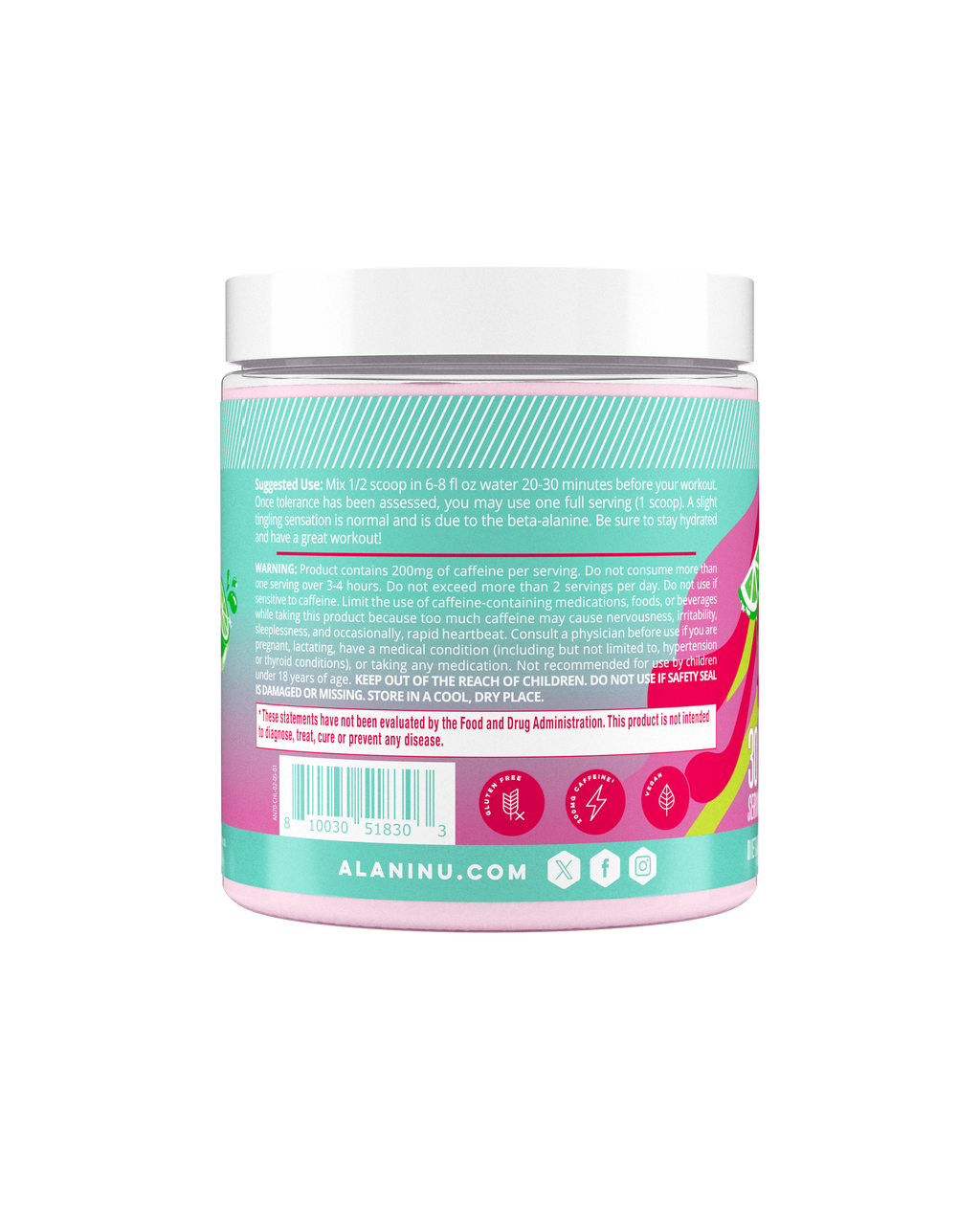 Alani Nu Pre-Workout - Cherry Twist W6 - image 3