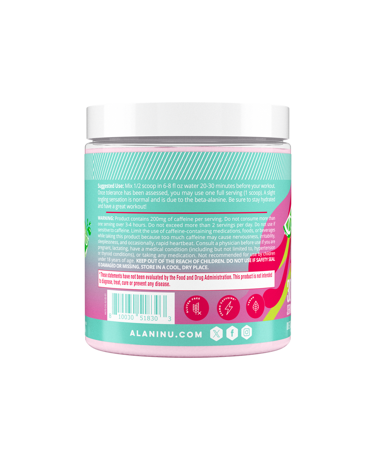 Alani Nu Pre-Workout - Cherry Twist W6 - image 3