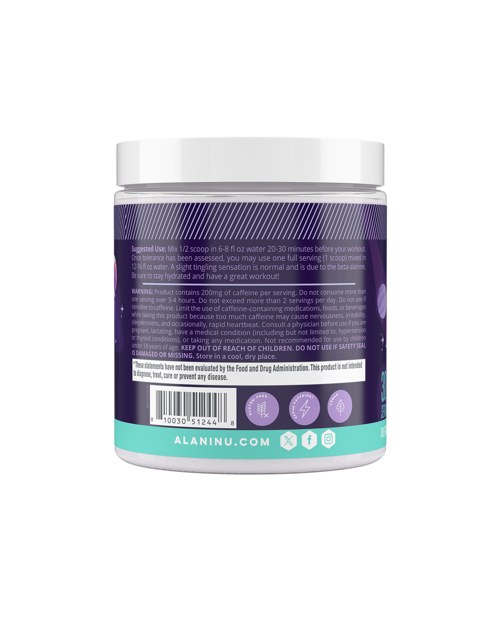 Alani Nu Pre-Workout - Cosmic Stardust B2 - image 3