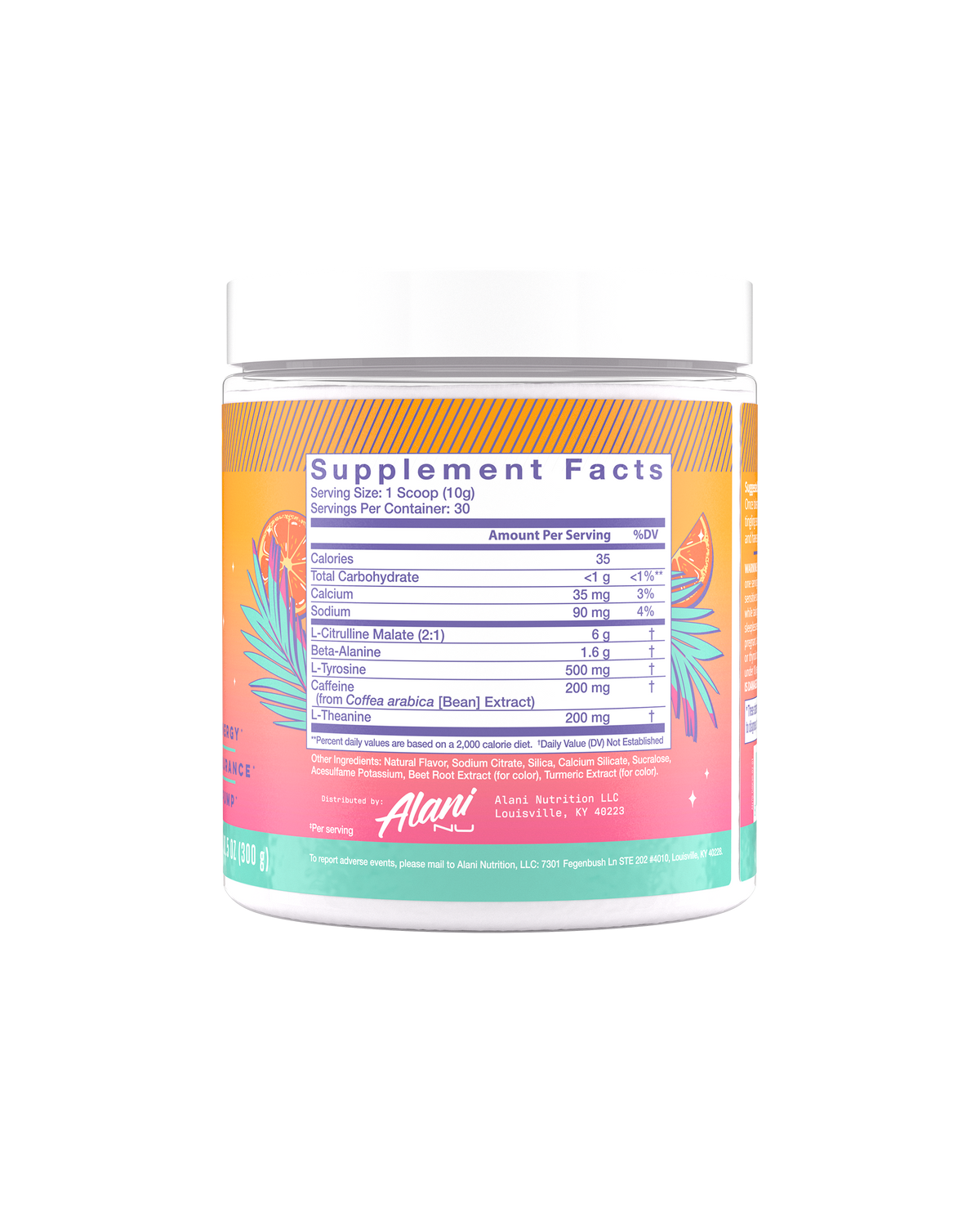 Alani Nu Pre-Workout - Orange Kiss W3 - image 2