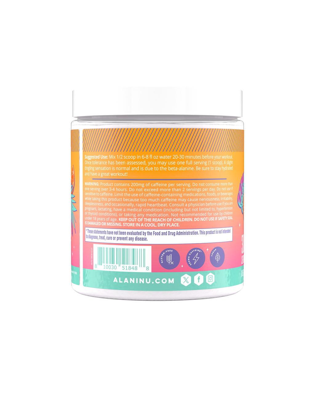 Alani Nu Pre-Workout - Orange Kiss W3 - image 3