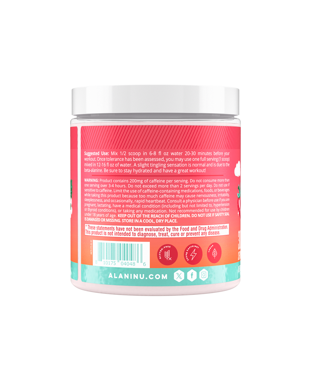 Alani Nu Pre-Workout - Strawberry Sunrise W5 - image 3