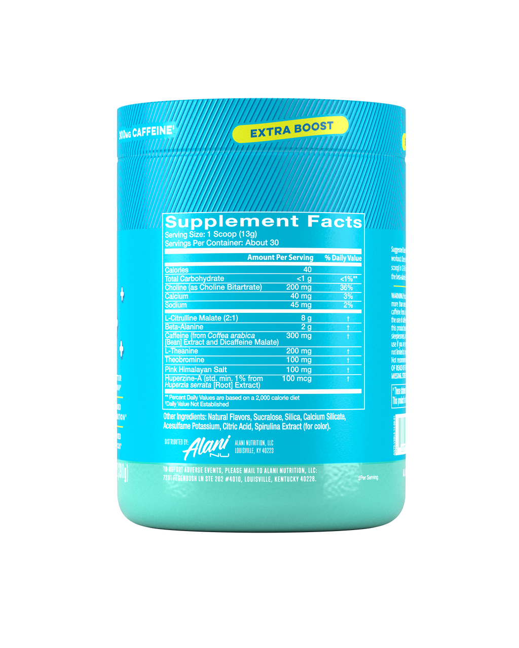 Alani Nu Pre-Workout+ - Blue Slush Q2 - image 2