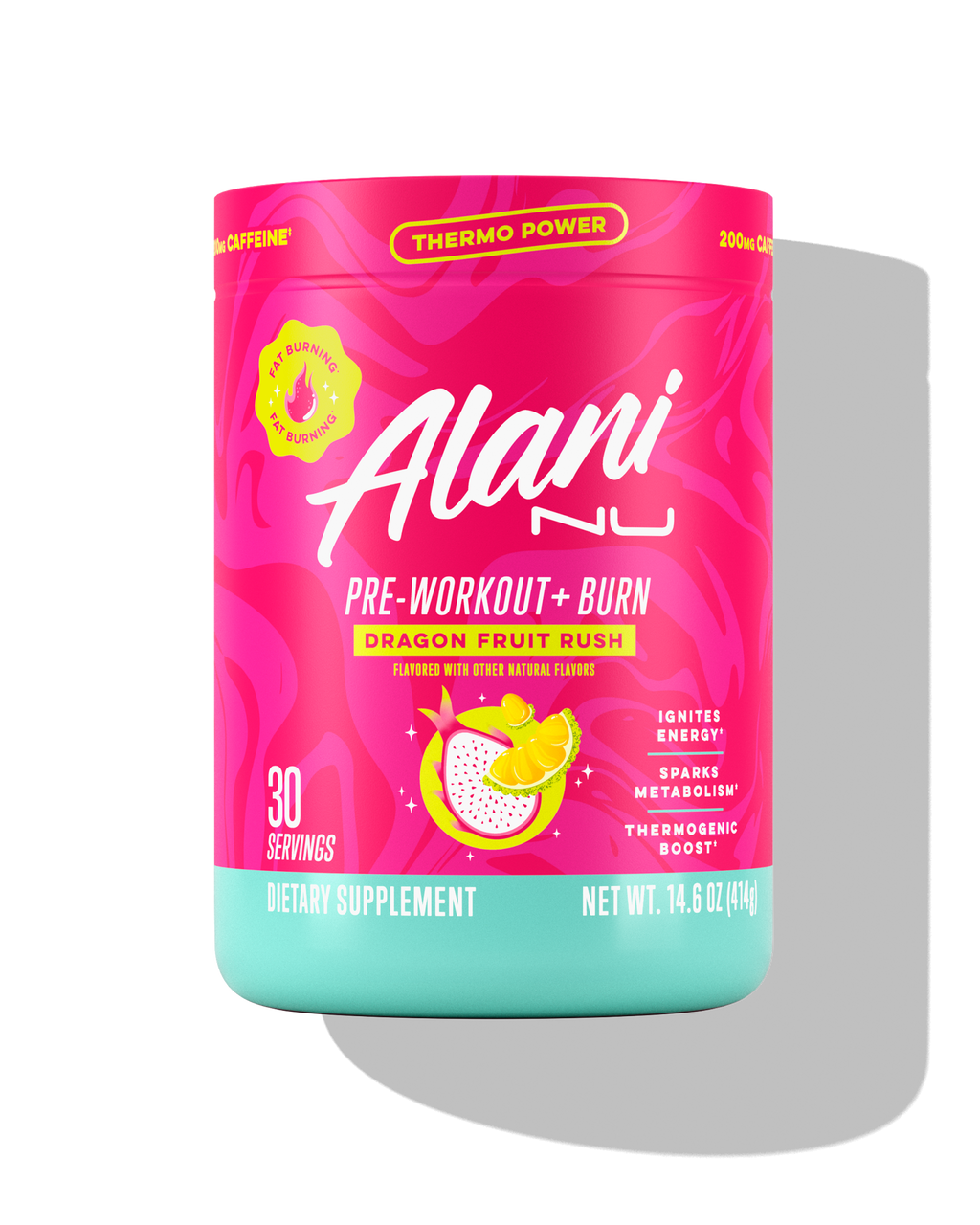 Alani Nu Pre-Workout+ Burn - Dragon Fruit Rush V5 - image 1