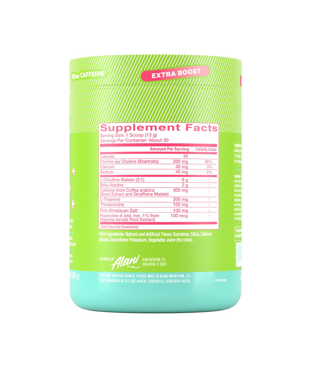 Alani Nu Pre-Workout+ - Kiwiberry J9 - image 2