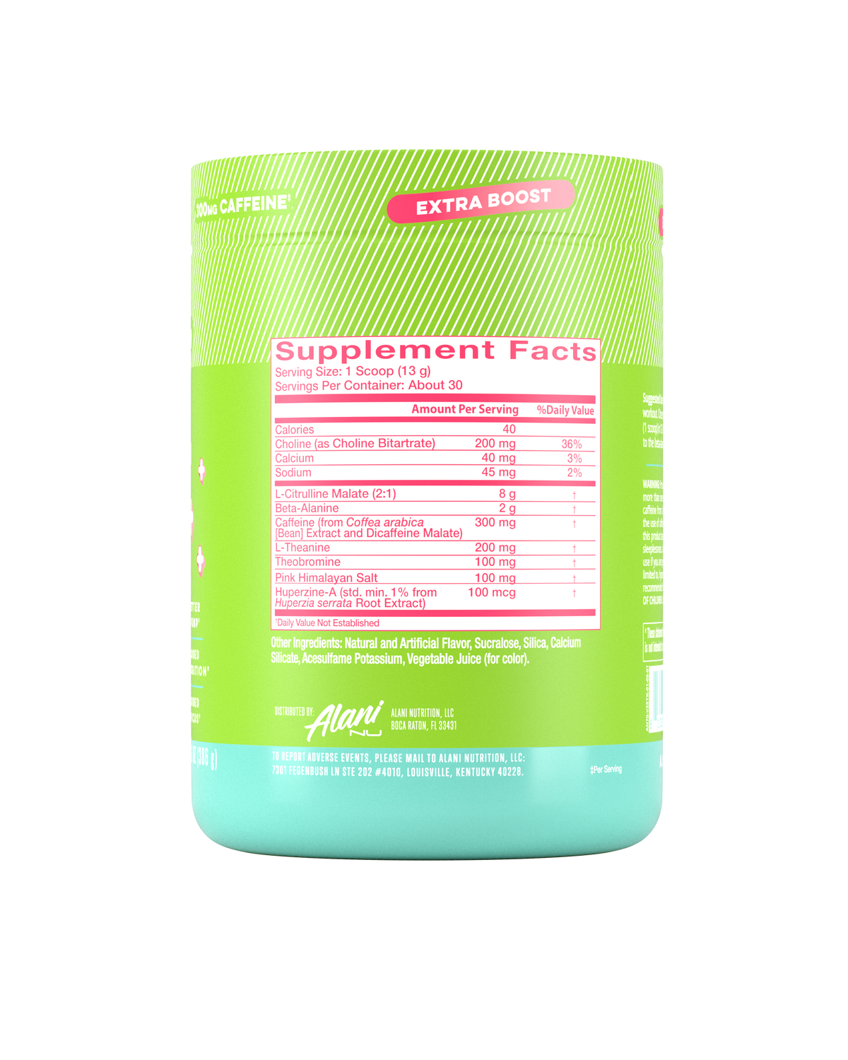 Alani Nu Pre-Workout+ - Kiwiberry J9 - image 2