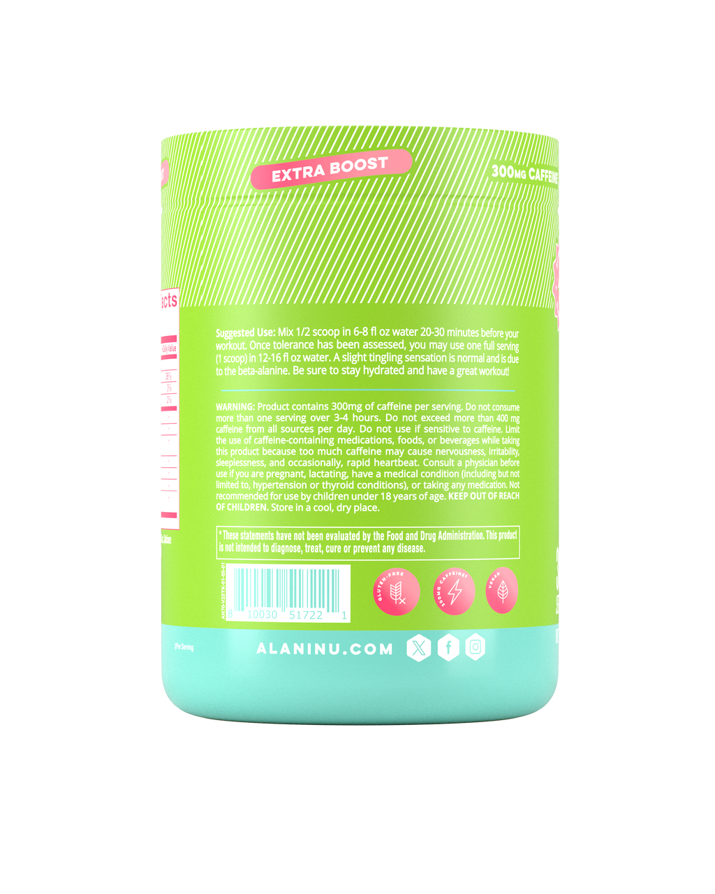 Alani Nu Pre-Workout+ - Kiwiberry J9 - image 3