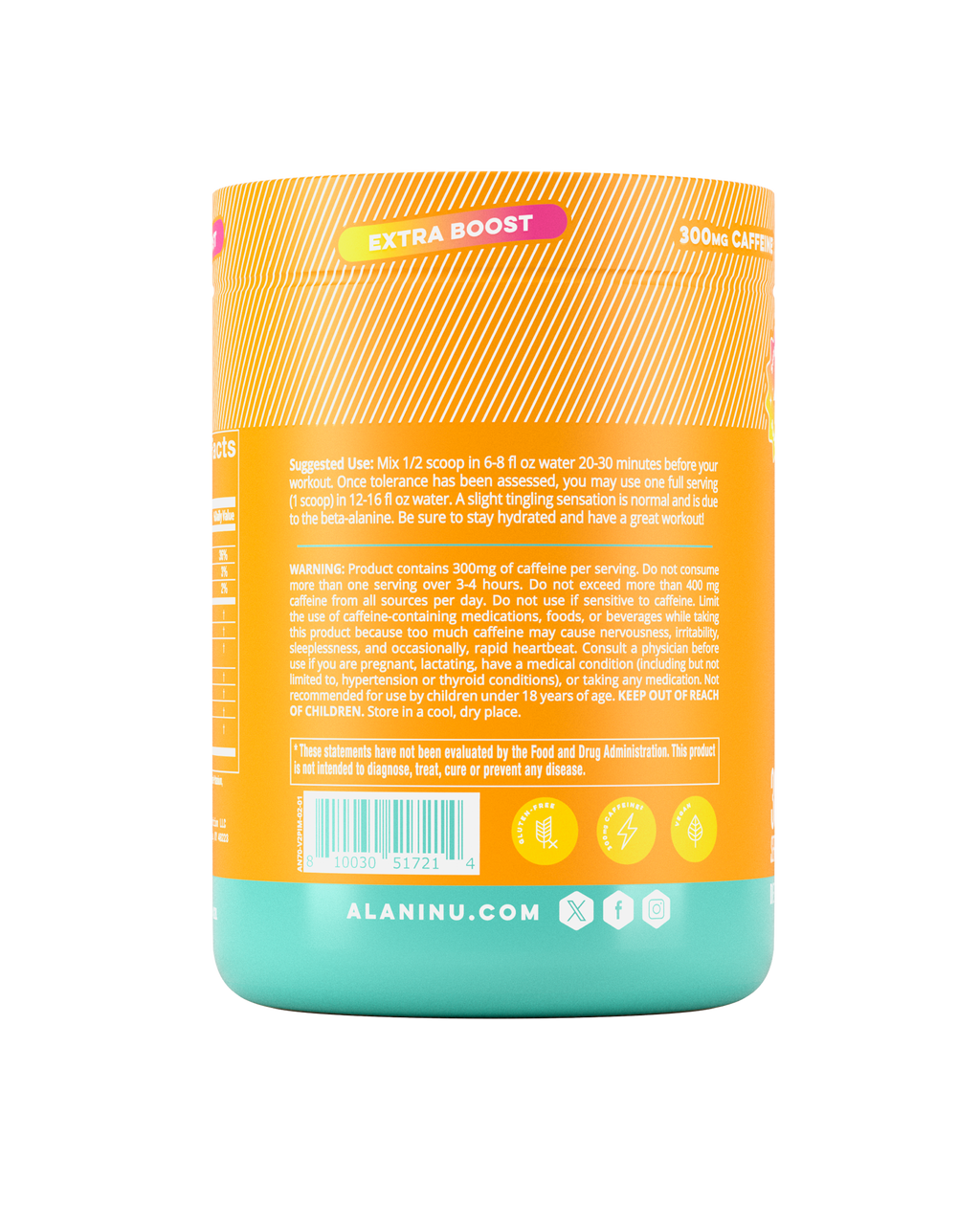 Alani Nu Pre-Workout+ - Paradise Swirl F2 - image 3