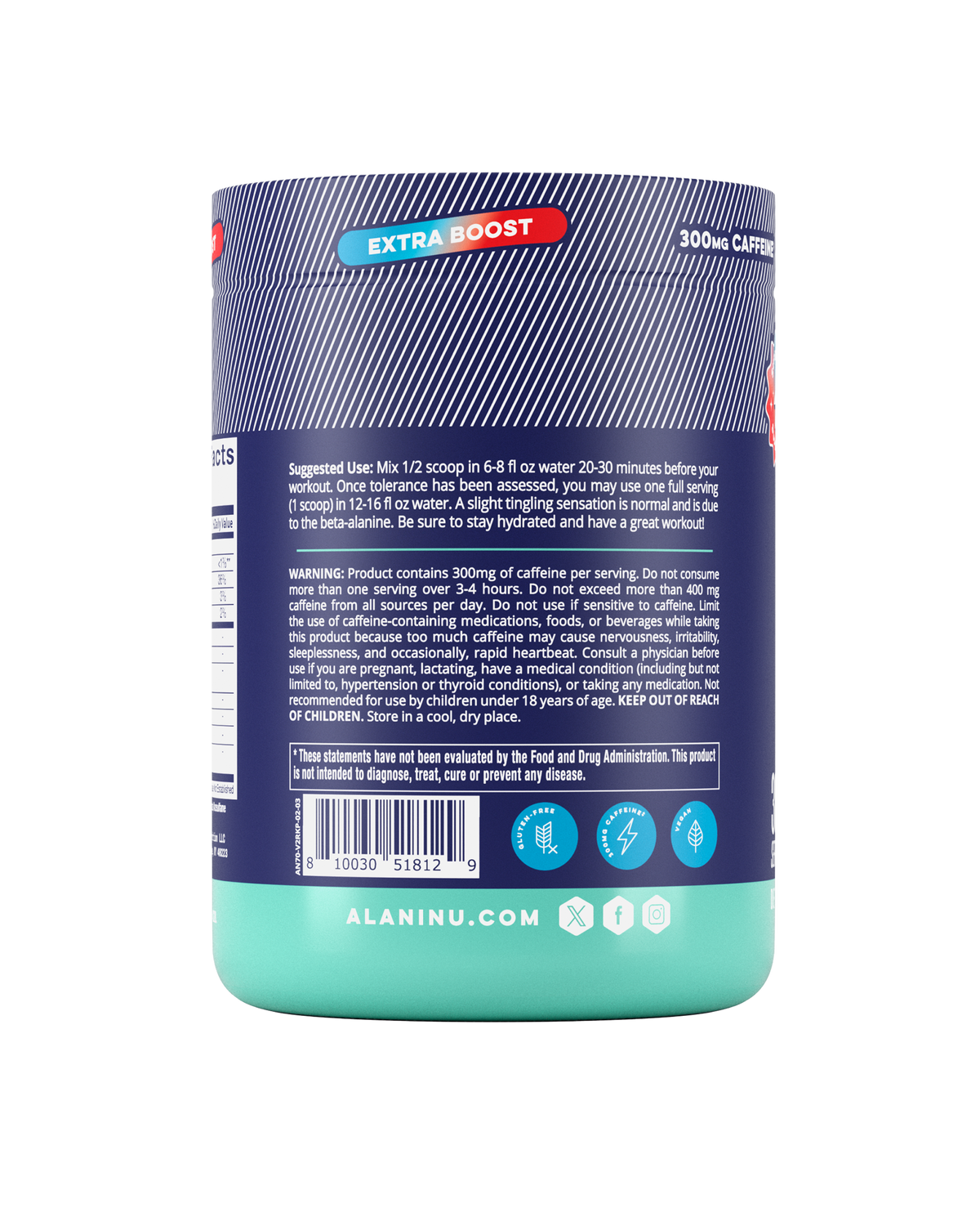 Alani Nu Pre-Workout+ - Rocket Pop I9 - image 3
