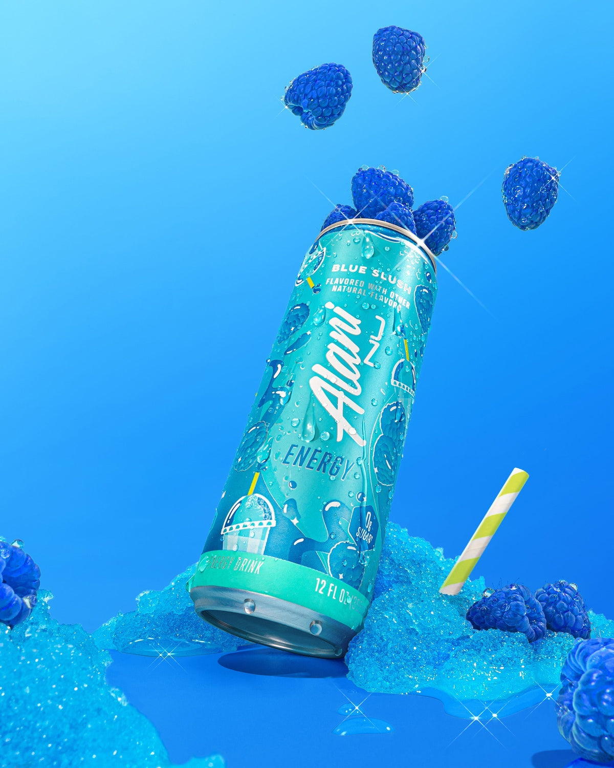 Alani Nu Energy Drink & Pre-Workout+ - Blue Slush O4 - image 4