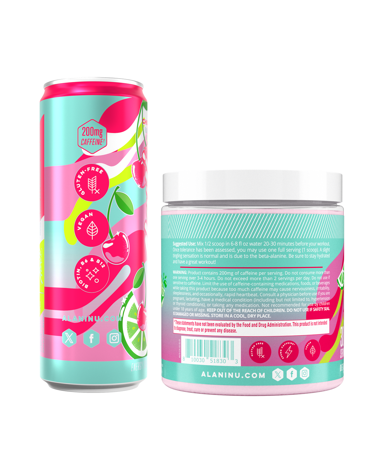 Alani Nu Energy Drink & Pre-Workout - Cherry Twist I9 - image 2
