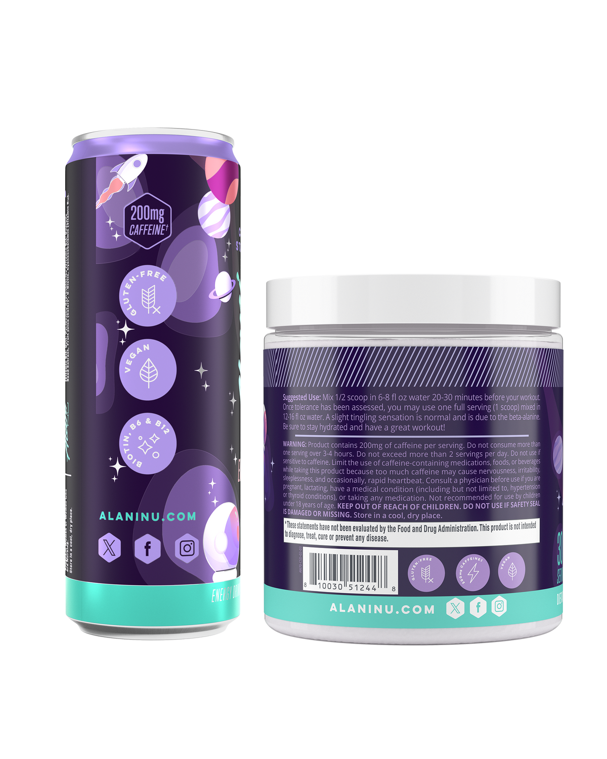 Alani Nu Energy Drink & Pre-Workout - Cosmic Stardust A7 - image 3