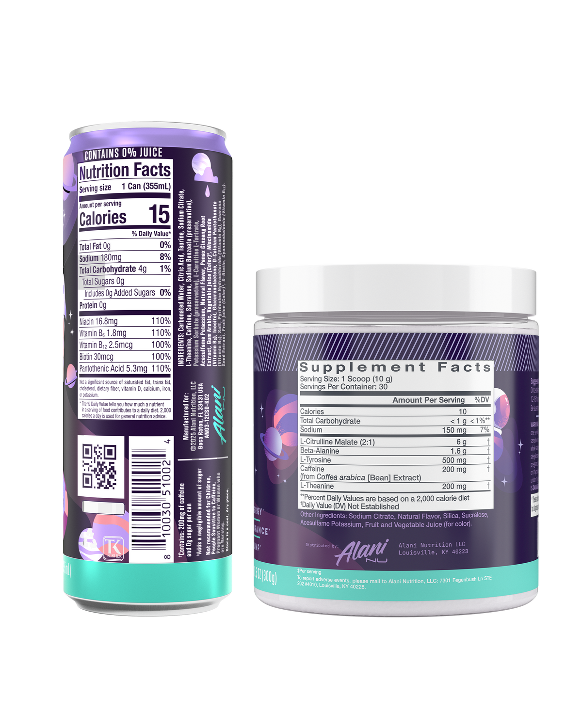 Alani Nu Energy Drink & Pre-Workout - Cosmic Stardust F9 - image 2