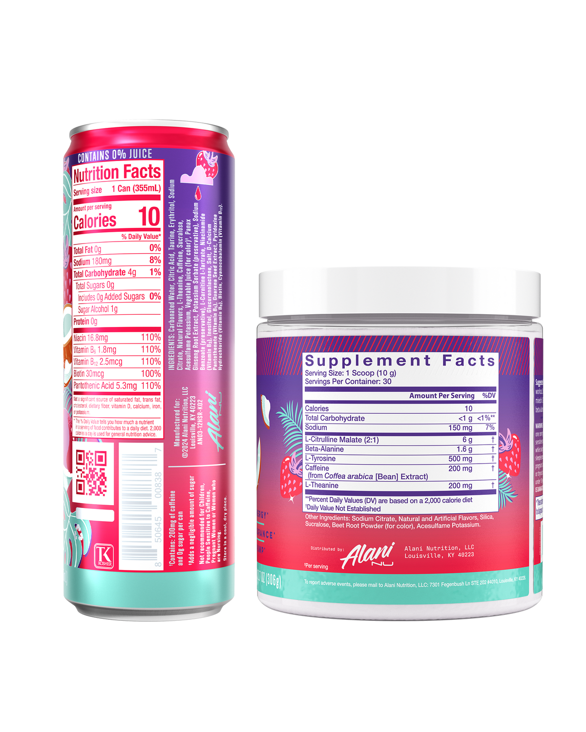 Alani Nu Energy Drink & Pre-Workout - Hawaiian Shaved Ice V7 - image 3