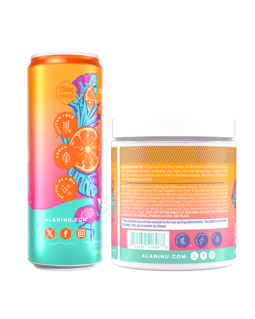 Alani Nu Energy Drink & Pre-Workout - Orange Kiss N1 - image 2
