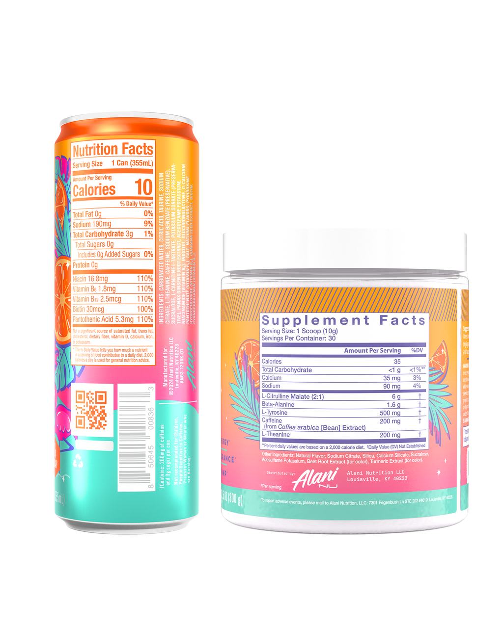 Alani Nu Energy Drink & Pre-Workout - Orange Kiss N1 - image 3