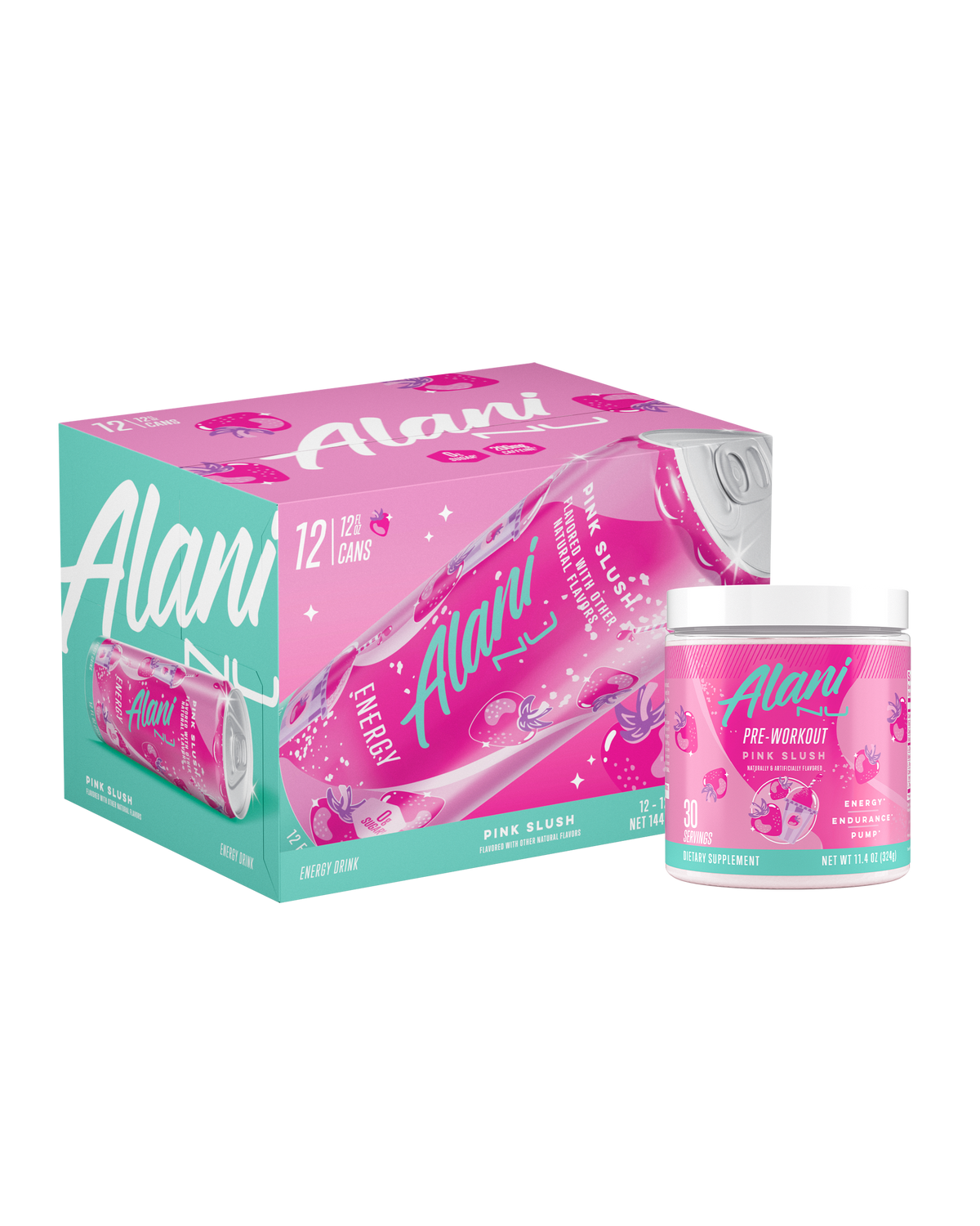 Alani Nu Energy Drink & Pre-Workout - Pink Slush K0 - image 1