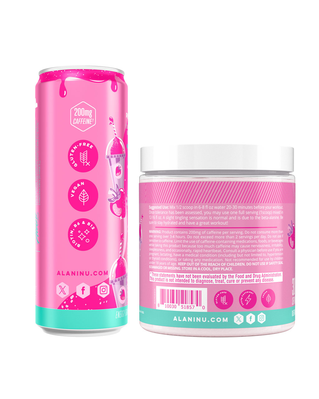 Alani Nu Energy Drink & Pre-Workout - Pink Slush T1 - image 2