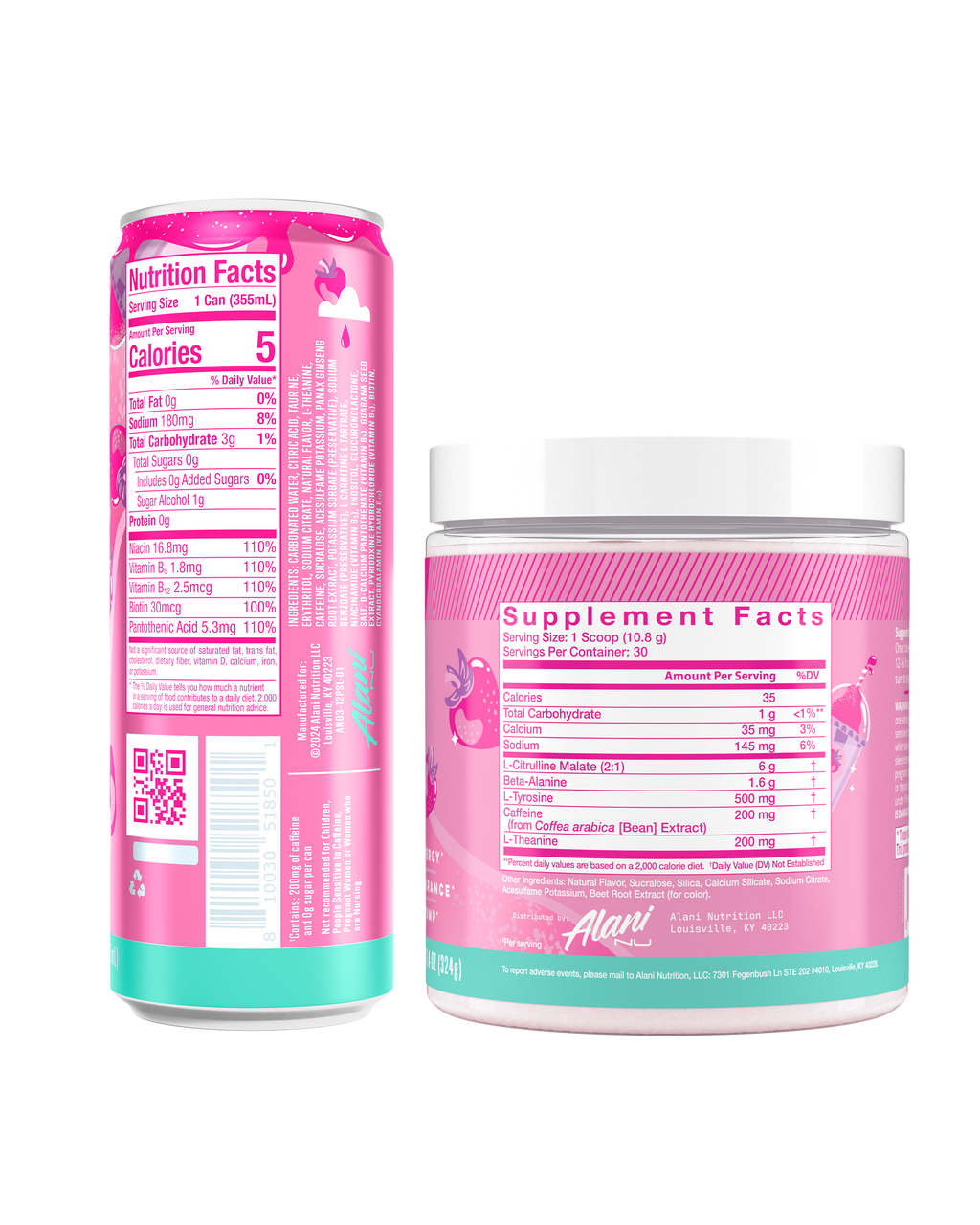Alani Nu Energy Drink & Pre-Workout - Pink Slush K0 - image 3