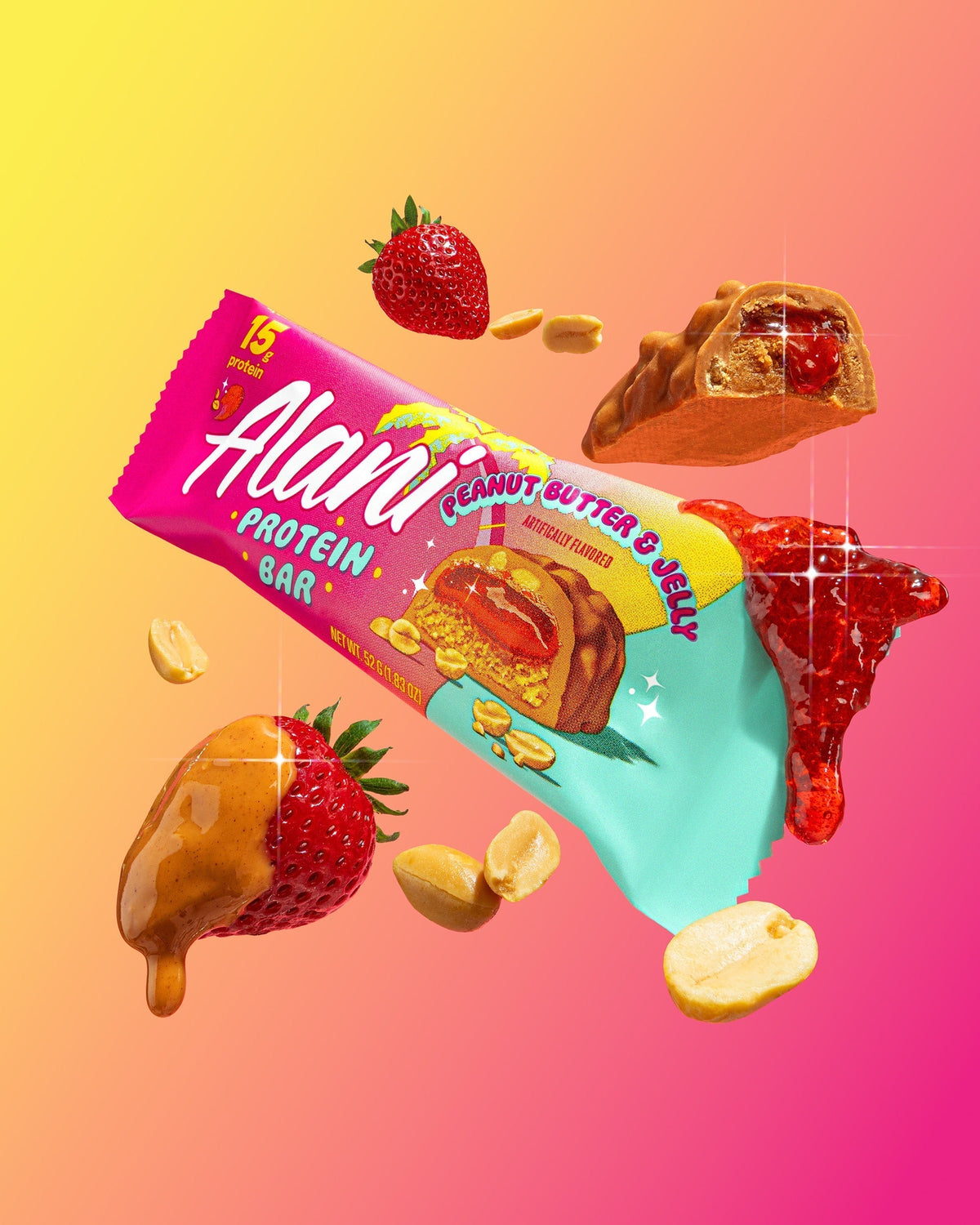 Alani Nu Protein Bar - Peanut Butter & Jelly S7 - image 5