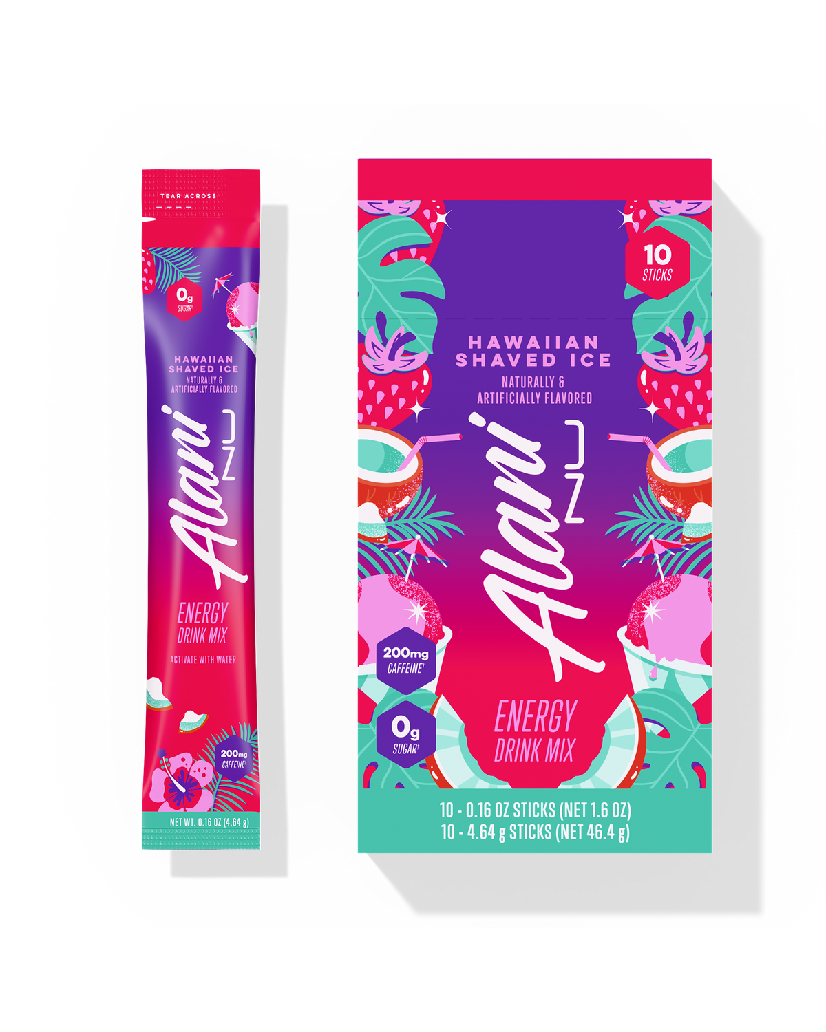 Alani Nu Energy Sticks - Hawaiian Shaved Ice X7 - image 1