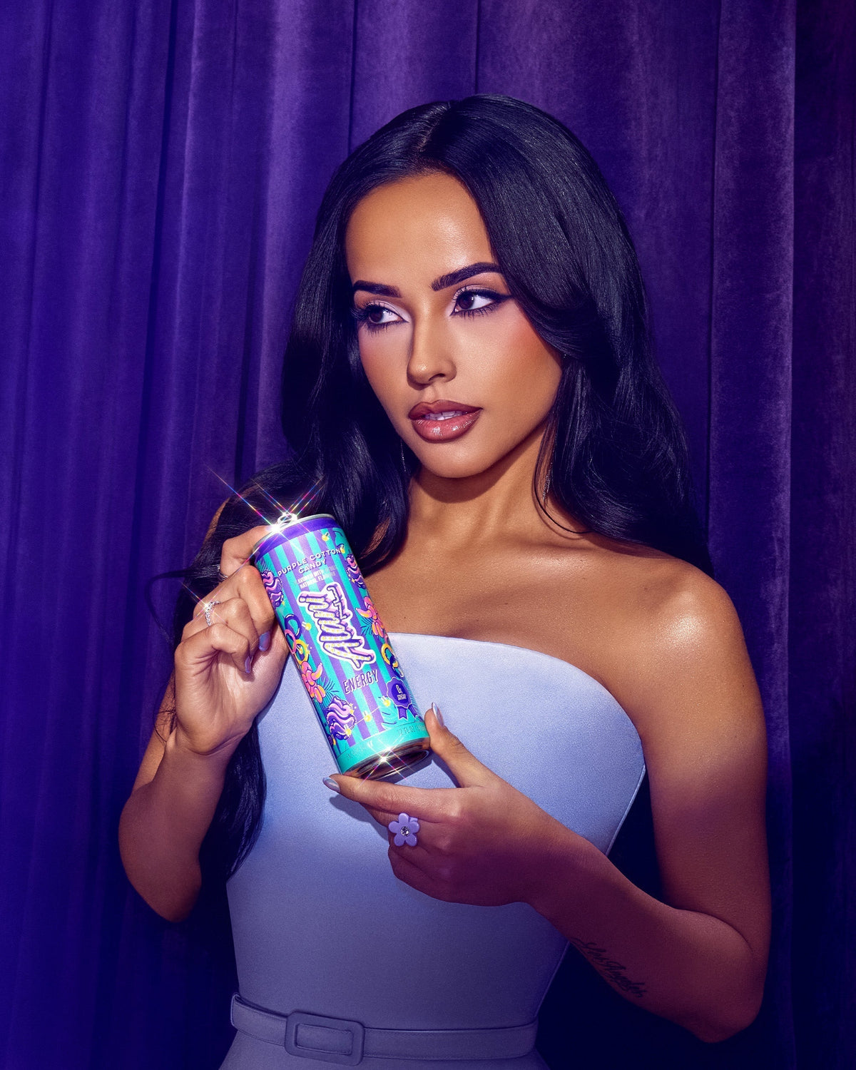 Alani Nu Energy Drink - Purple Cotton Candy H7 - image 4
