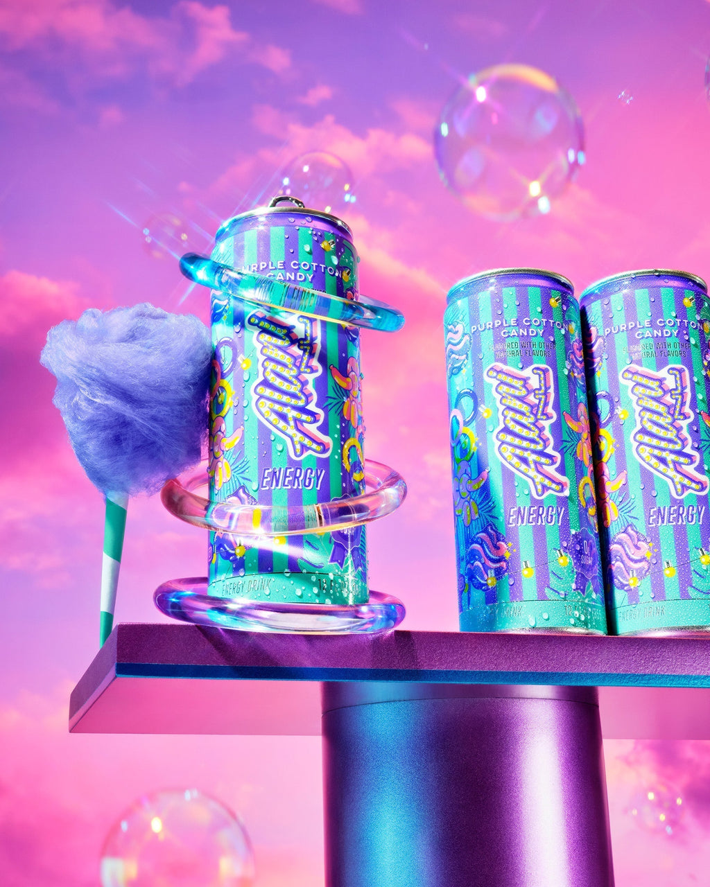 Alani Nu Energy Drink - Purple Cotton Candy H7 - image 5