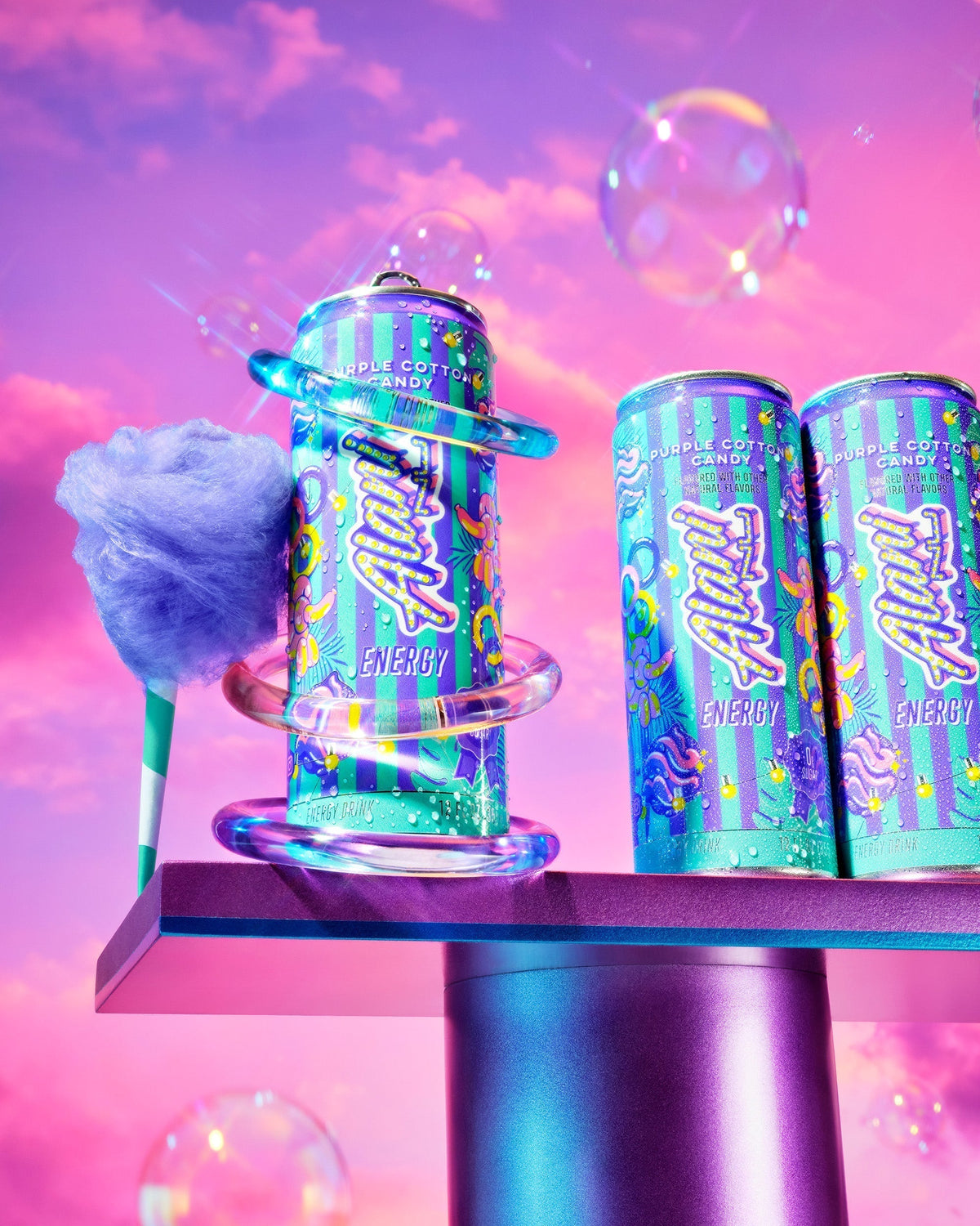 Alani Nu Energy Drink - Purple Cotton Candy H7 - image 5