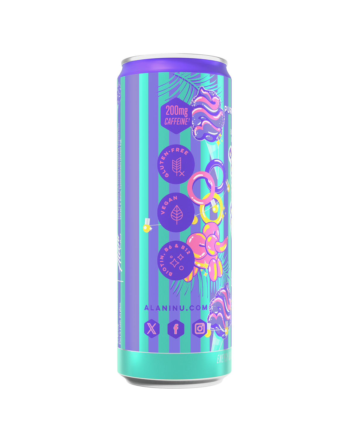 Alani Nu Energy Drink - Purple Cotton Candy H7 - image 2