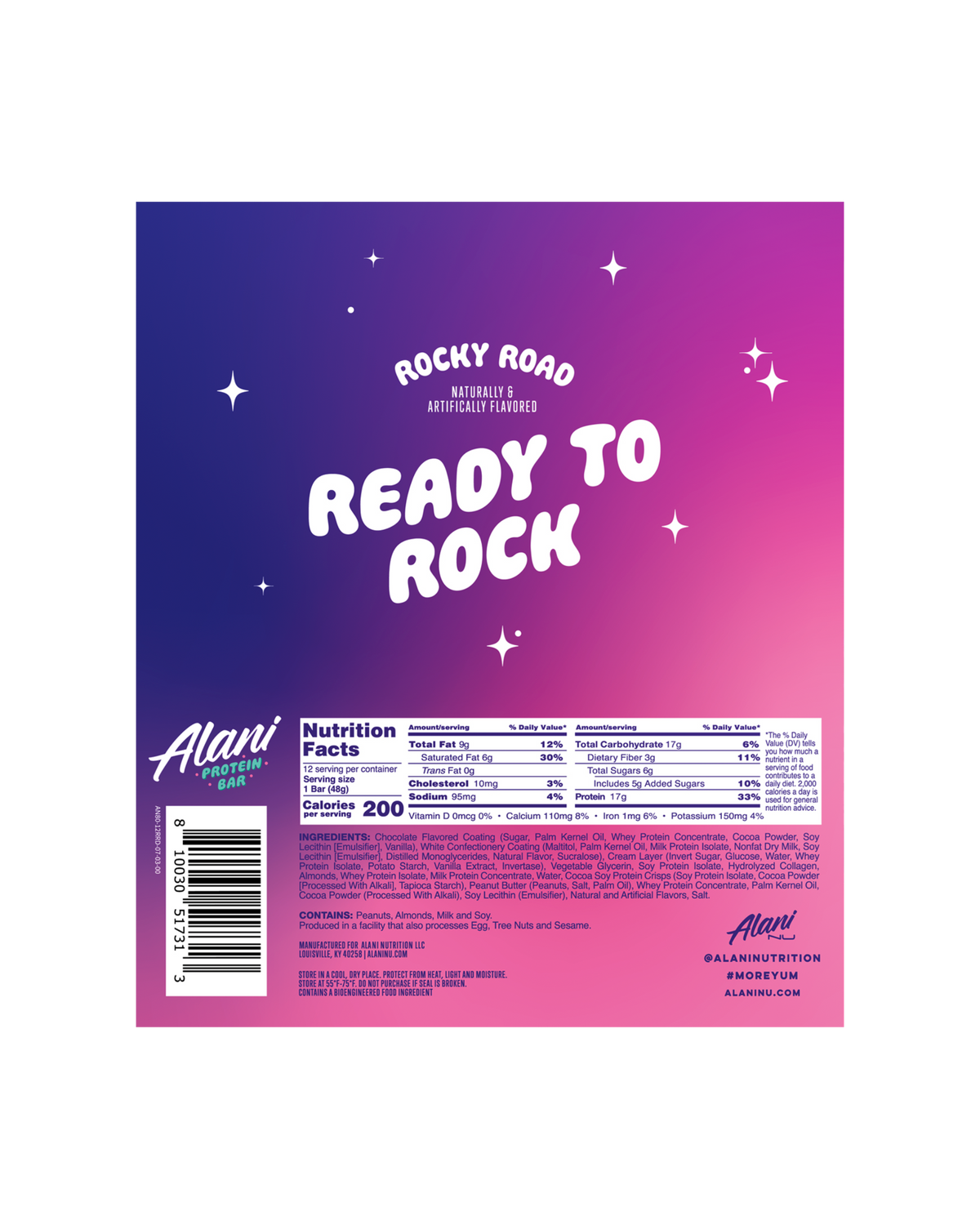 Alani Nu Protein Bar - Rocky Road C3 - image 3
