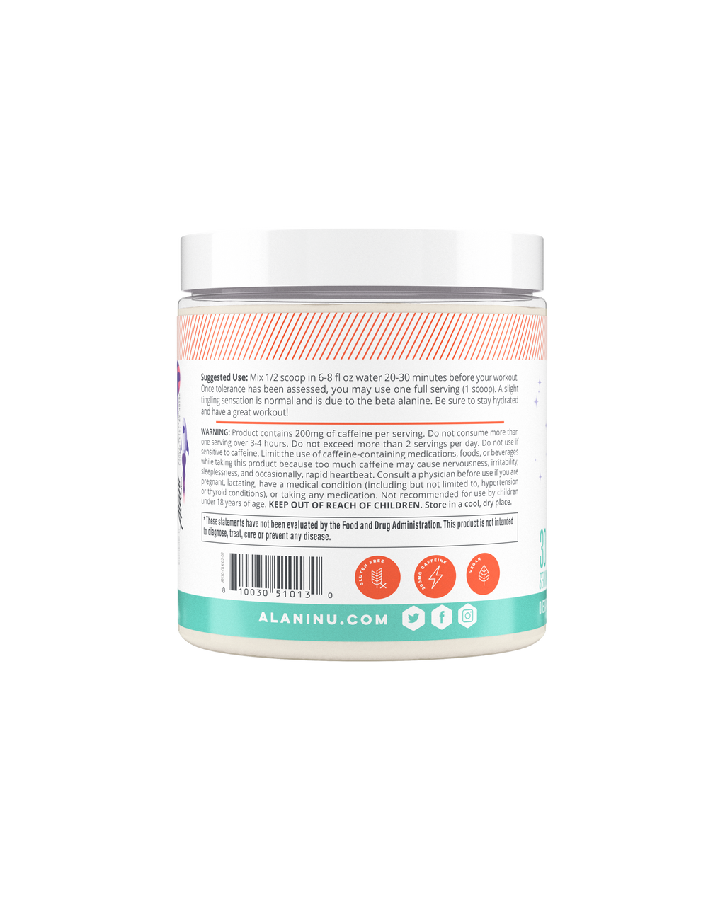 Alani Nu Pre-Workout - Galaxy Lemonade J8 - image 2