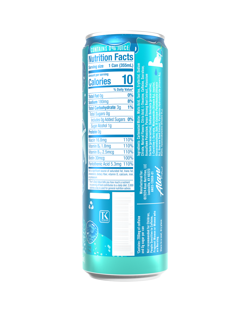 Alani Nu Energy Drink - Blue Slush L6 - image 3