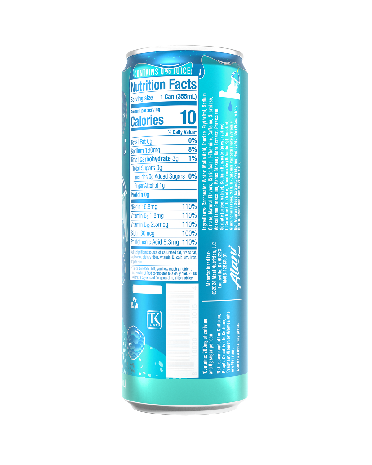 Alani Nu Energy Drink - Blue Slush L6 - image 3