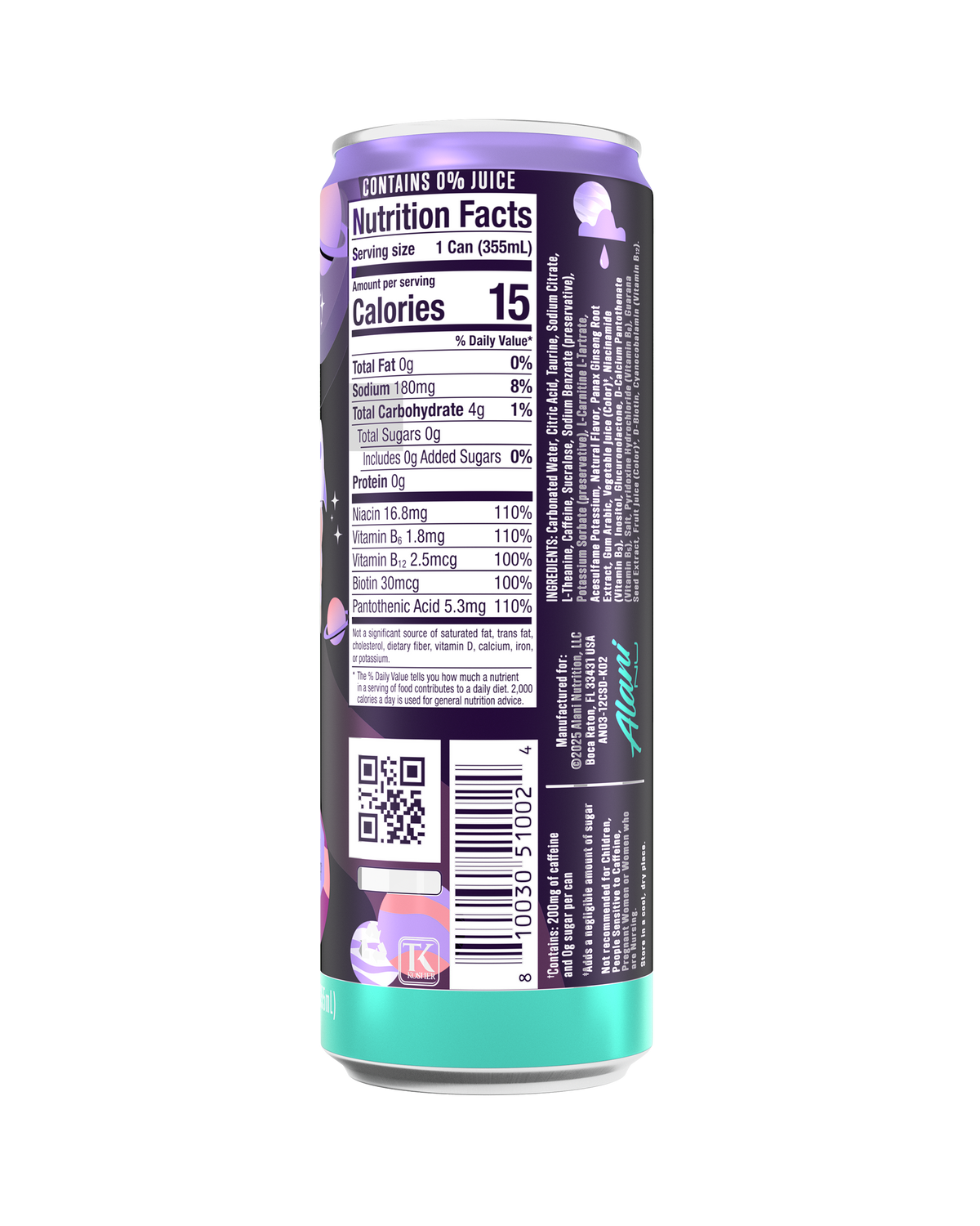 Alani Nu Energy Drink - Cosmic Stardust O6 - image 3