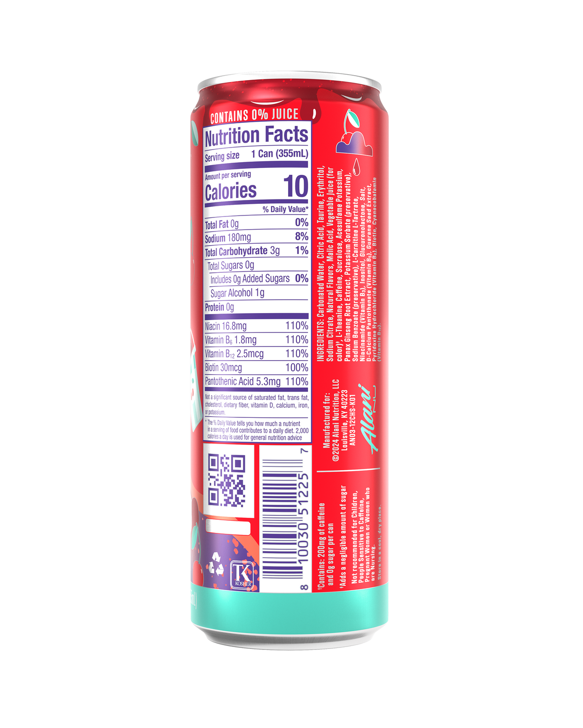 Alani Nu Energy Drink - Cherry Slush J1 - image 3