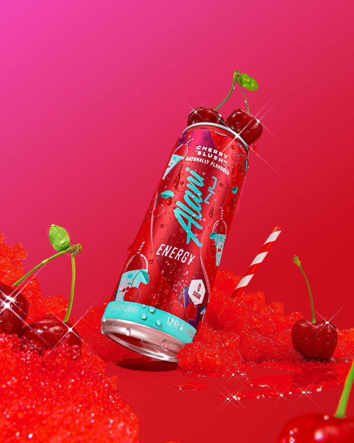 Alani Nu Energy Drink - Cherry Slush J1 - image 4
