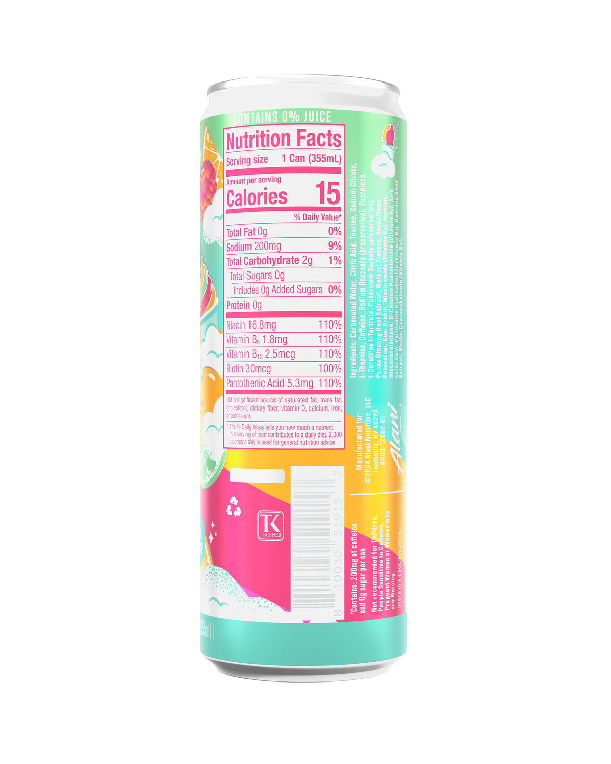 Alani Nu Energy Drink - Sherbet Swirl S4 - image 3