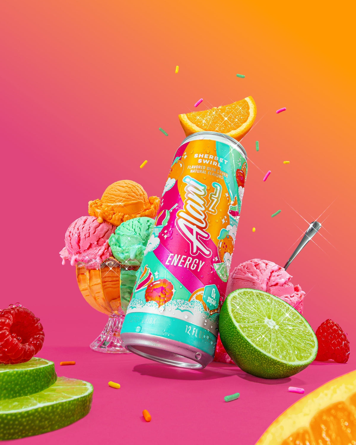 Alani Nu Energy Drink - Sherbet Swirl S4 - image 4
