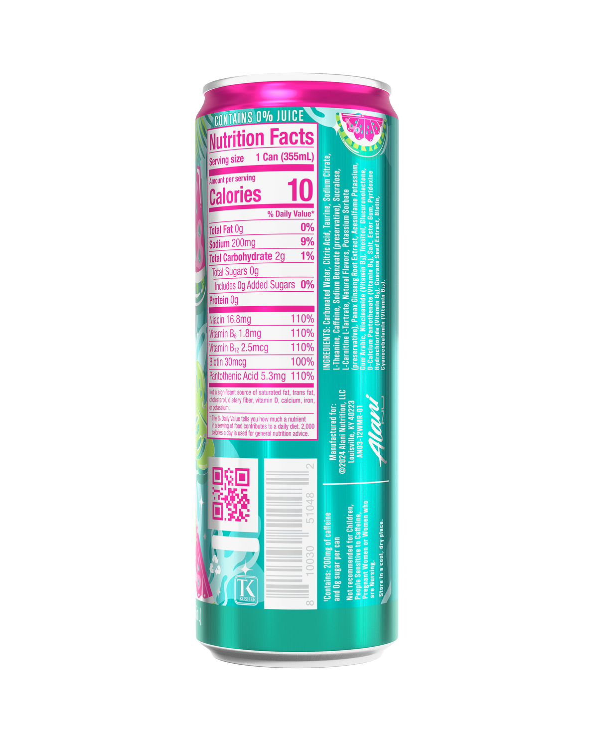 Alani Nu Energy Drink - Watermelon Wave A5 - image 3